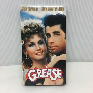 VHS Grease John Travolta Olivia Newton-John Sandy 50's Musical